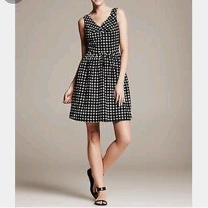 Marimekko x Banana Republic Collab Polka Dot Print V-neck Dress